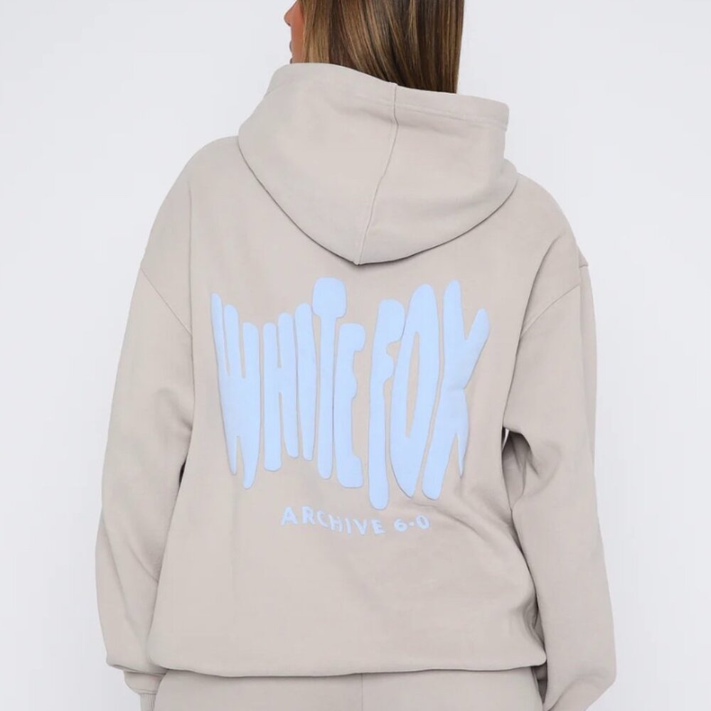 NWT White Fox Archive 6.0 Oversized Hoodie Dove $69.99 USD